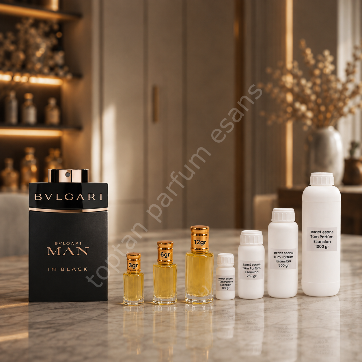 E85 Bvlgari Man Black Toptan Parfüm Esansı
