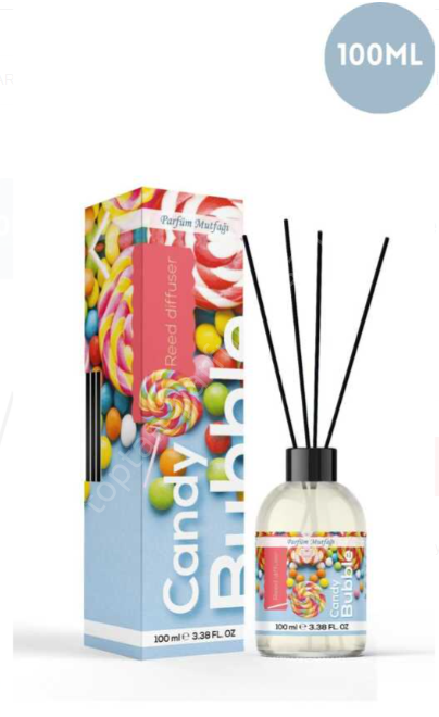 Toptan Bambu Çubuklu Candy Bubble Oda Kokusu